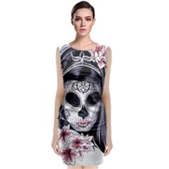 Sugar Skull Classic Sleeveless Midi Dress by StarvingArtisan