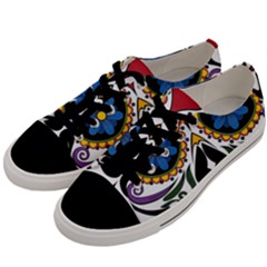 Cranium Sugar Skull Men s Low Top Canvas Sneakers by StarvingArtisan