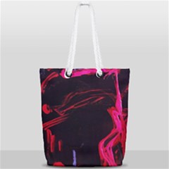 Calligraphy 4 Full Print Rope Handle Tote (small) by bestdesignintheworld