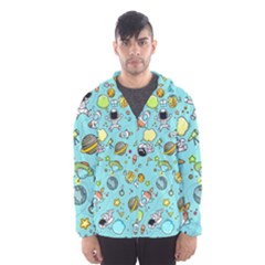 Space Pattern Hooded Wind Breaker (men) by Valentinaart