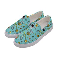 Space Pattern Women s Canvas Slip Ons by Valentinaart