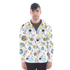 Space Pattern Hooded Wind Breaker (men) by Valentinaart