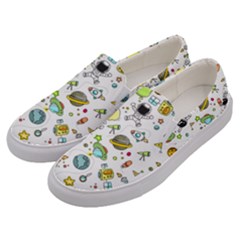 Space Pattern Men s Canvas Slip Ons by Valentinaart