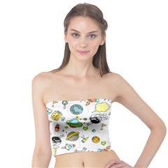 Space Pattern Tube Top by Valentinaart