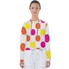 Polka Dots Background Colorful Women s Slouchy Sweat by Modern2018