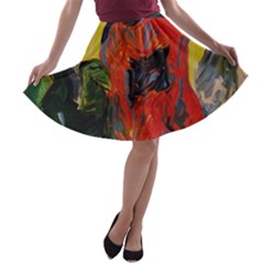 Road To The Mountains A-line Skater Skirt by bestdesignintheworld