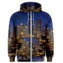 Skyline Downtown Seattle Cityscape Men s Zipper Hoodie View1