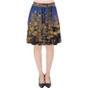 Skyline Downtown Seattle Cityscape Velvet High Waist Skirt View1