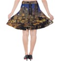 Skyline Downtown Seattle Cityscape Velvet High Waist Skirt View2