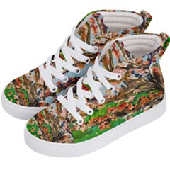 Coral Tree Kid s Hi-top Skate Sneakers by bestdesignintheworld