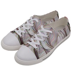 Abstract Geometric Line Art Women s Low Top Canvas Sneakers by Simbadda