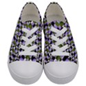 Hypnotic Geometric Pattern Kids  Low Top Canvas Sneakers View1