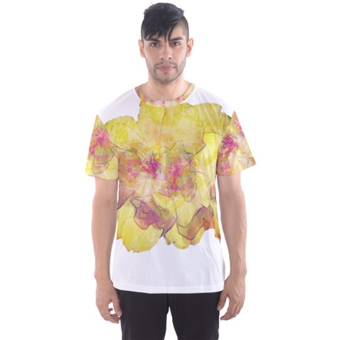 Yellow Rose Men s Sports Mesh Tee by aumaraspiritart