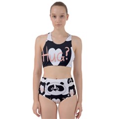 Panda Hug Sorry Cute Cute Bear Racer Back Bikini Set by Simbadda