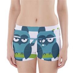 Owl Comic Animal Boyleg Bikini Wrap Bottoms by Simbadda