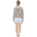 Leaves Texture Pattern Women s Tie Up Sweat View2