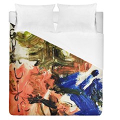 Pagoda And Calligraphy Duvet Cover (queen Size) by bestdesignintheworld