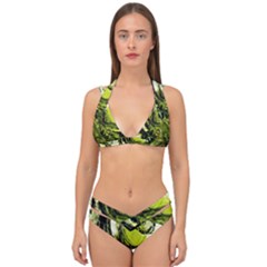 Pagoda Calligraphy 2 Double Strap Halter Bikini Set by bestdesignintheworld