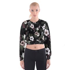 Tropical Pattern Cropped Sweatshirt by Valentinaart