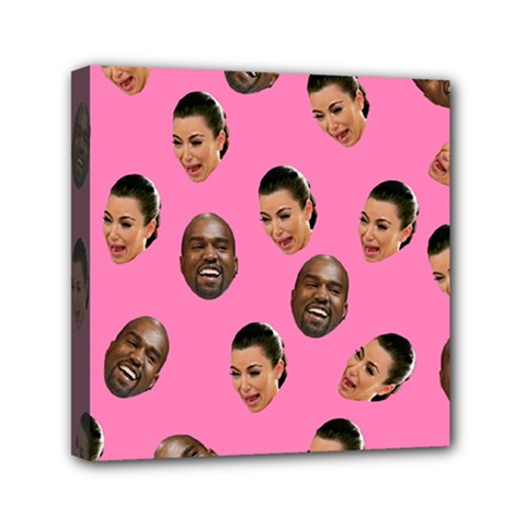 Crying Kim Kardashian Mini Canvas 6  X 6  by Valentinaart