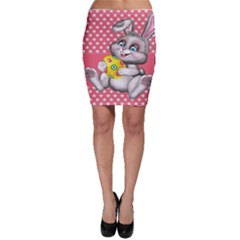 Illustration Rabbit Easter Bodycon Skirt by Sapixe