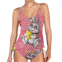 Illustration Rabbit Easter Tankini Set by Sapixe