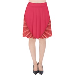 Background Texture Heart Love Velvet High Waist Skirt by Sapixe