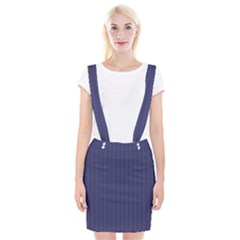 Subtle Textures Usa Flag Blue Mattress Ticking Pattern Braces Suspender Skirt by PodArtist