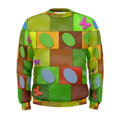 Easter Egg Happy Easter Colorful Men s Sweatshirt by Sapixe