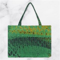 Green Fabric Textile Macro Detail Medium Tote Bag by Sapixe