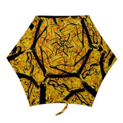 Golden Vein Mini Folding Umbrellas by FunnyCow