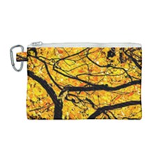 Golden Vein Canvas Cosmetic Bag (medium) by FunnyCow