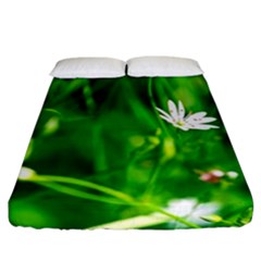 Inside The Grass Fitted Sheet (california King Size) by FunnyCow