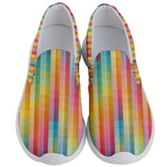 Background Colorful Abstract Men s Lightweight Slip Ons by Nexatart