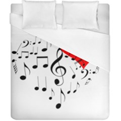 Singing Heart Duvet Cover (california King Size) by FunnyCow