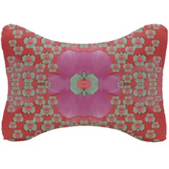 Fantasy Flowers In Everything That Is Around Us In A Free Environment Seat Head Rest Cushion by pepitasart