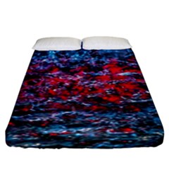 Water Color Red Fitted Sheet (king Size) by FunnyCow