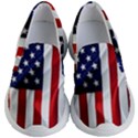 American Usa Flag Vertical Kid s Lightweight Slip Ons View1