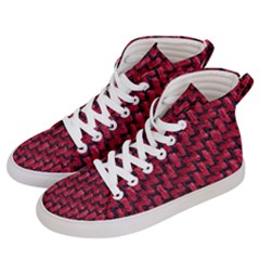 Fabric Pattern Desktop Textile Women s Hi-top Skate Sneakers by Nexatart