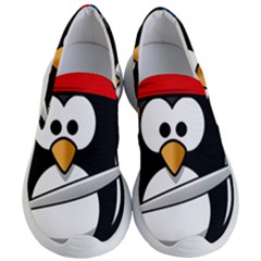 Penguin Pirate Tux Animal Bandana Women s Lightweight Slip Ons by Sapixe