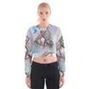 Fairy In The Sky With Fantasy Bird Cropped Sweatshirt View1