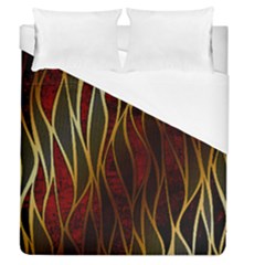 Snake In The Grass Red And Black Seamless Design Duvet Cover (queen Size) by flipstylezfashionsLLC