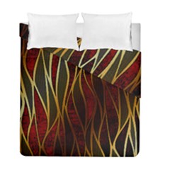 Snake In The Grass Red And Black Seamless Design Duvet Cover Double Side (full/ Double Size) by flipstylezfashionsLLC