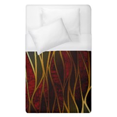 Snake In The Grass Red And Black Seamless Design Duvet Cover (single Size) by flipstylezfashionsLLC