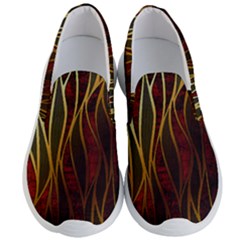 Snake In The Grass Red And Black Seamless Design Men s Lightweight Slip Ons by flipstylezfashionsLLC