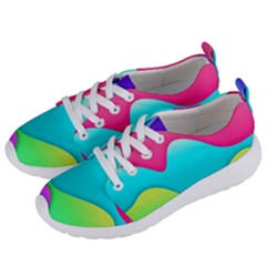 Lines Curves Colors Geometric Lines Women s Lightweight Sports Shoes by Nexatart