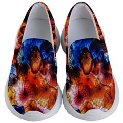 Ornament Color Vivid Pattern Art Kid s Lightweight Slip Ons by Nexatart