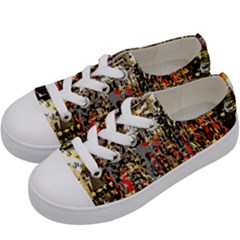 Facing The Storm Design By Kiekie Strickland Kids  Low Top Canvas Sneakers by flipstylezfashionsLLC