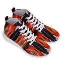 Retro Native orange graffiti by Kiekie Strickland Men s Lightweight High Top Sneakers View3