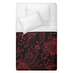 Seamless Dark Burgundy Red Seamless Tiny Florals Duvet Cover (single Size) by flipstylezfashionsLLC